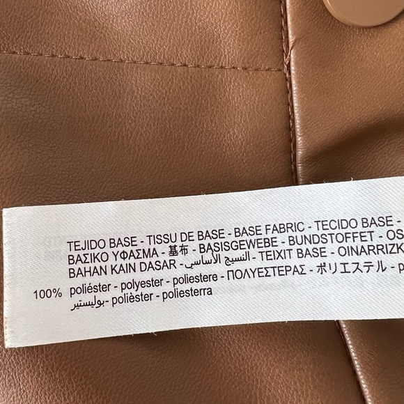 BLOGGERS FAVORITE ZARA Brown Faux Leather Leggings - Picture 10 of 12